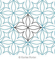 Digital Quilting Design Garden Trellis by Karlee Porter.