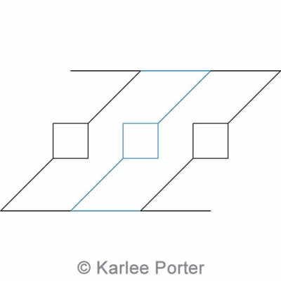 Digital Quilting Design Geometric Border 1 by Karlee Porter.