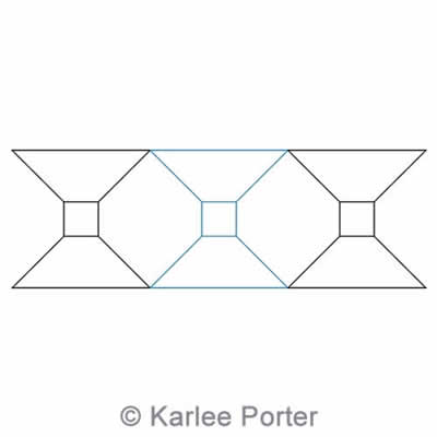 Digital Quilting Design Geometric Border 2 by Karlee Porter.