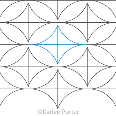 Digitized Longarm Quilting Design Grip was designed by Karlee Porter.