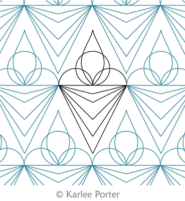 Digitized Longarm Quilting Design Ice Cream Craving was designed by Karlee Porter.