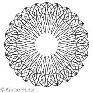 Digital Quilting Design In Full Bloom 5 by Karlee Porter.