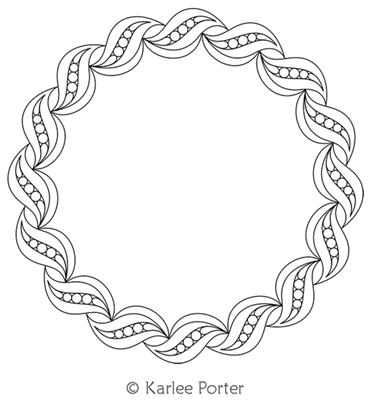 Digitized Longarm Quilting Design Karlee's Wreath 10 was designed by Karlee Porter.