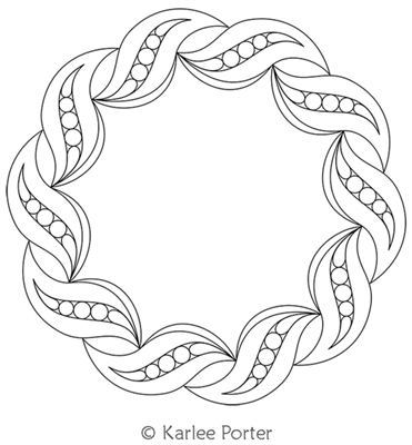 Digitized Longarm Quilting Design Karlee's Wreath 11 was designed by Karlee Porter.