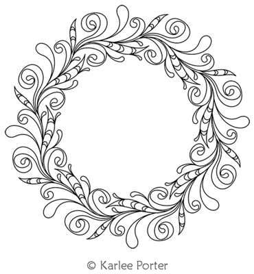 Digitized Longarm Quilting Design Karlee's Wreath 20 was designed by Karlee Porter.