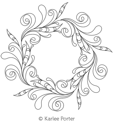 Digitized Longarm Quilting Design Karlee's Wreath 21 was designed by Karlee Porter.