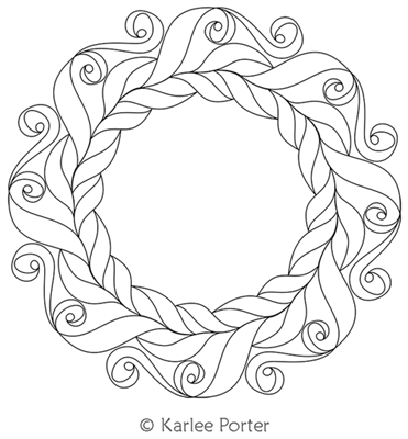 Digitized Longarm Quilting Design Karlee's Wreath 30 was designed by Karlee Porter.