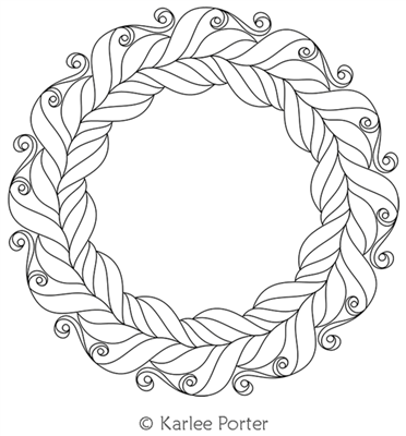 Digitized Longarm Quilting Design Karlee's Wreath 31 was designed by Karlee Porter.