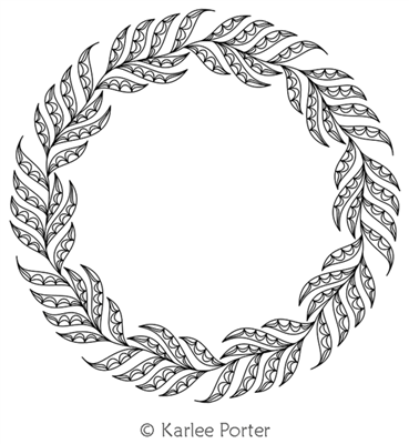 Digitized Longarm Quilting Design Karlee's Wreath 4 was designed by Karlee Porter.