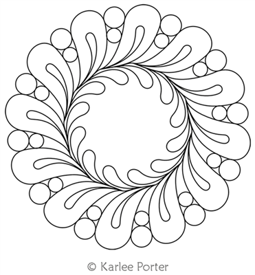 Digitized Longarm Quilting Design Karlee's Wreath 41 was designed by Karlee Porter.