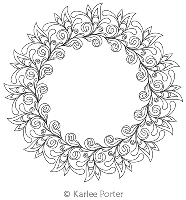 Digitized Longarm Quilting Design Karlee's Wreath 44 was designed by Karlee Porter.