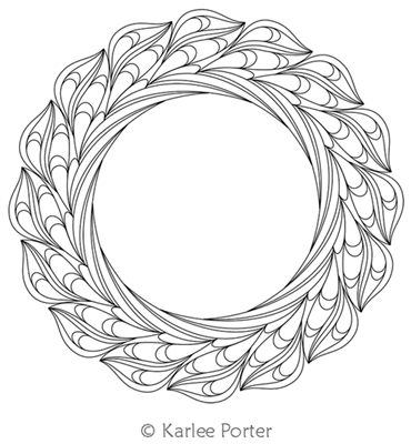Digitized Longarm Quilting Design Karlee's Wreath 46 was designed by Karlee Porter.