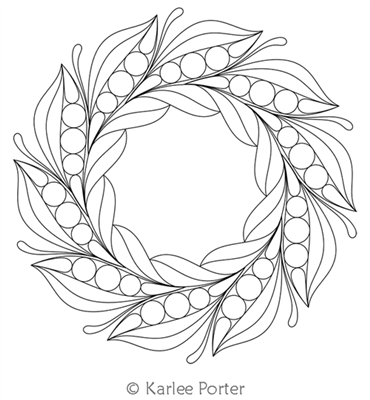 Digitized Longarm Quilting Design Karlee's Wreath 49 was designed by Karlee Porter.