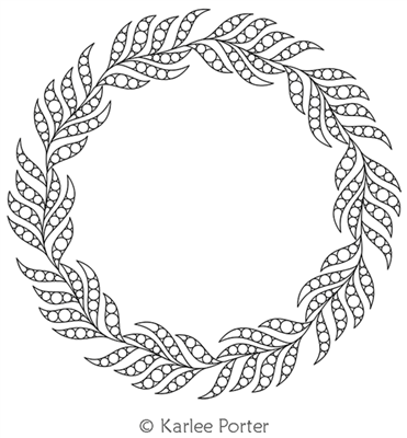 Digitized Longarm Quilting Design Karlee's Wreath 5 was designed by Karlee Porter.