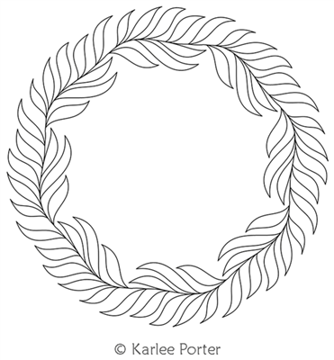Digitized Longarm Quilting Design Karlee's Wreath 7 was designed by Karlee Porter.