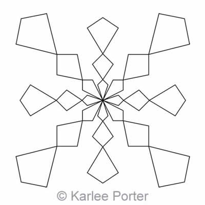 Digital Quilting Design Karlee's Block 4 by Karlee Porter.