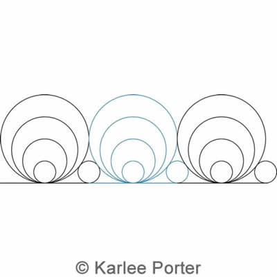 Digital Quilting Design Karlee's Border 90 by Karlee Porter.