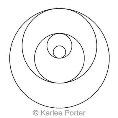 Digital Quilting Design Karlee's Circle 10 by Karlee Porter.