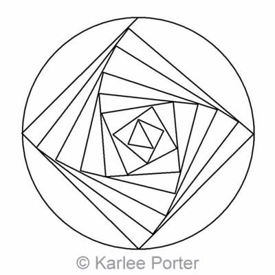 Digital Quilting Design Karlee's Circle 2 by Karlee Porter.