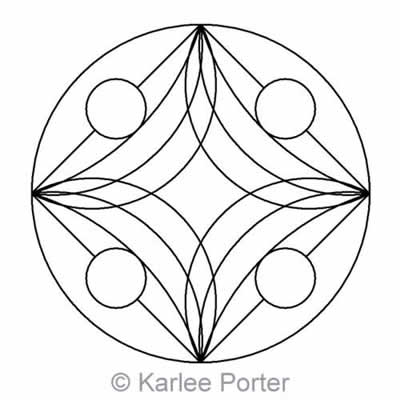 Digital Quilting Design Karlee's Circle 4 by Karlee Porter.