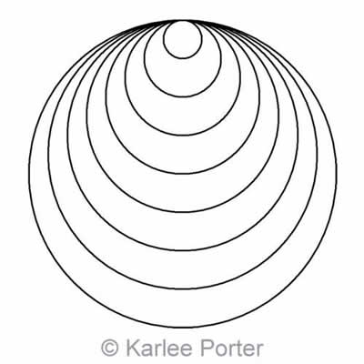 Digital Quilting Design Karlee's Circle 5 by Karlee Porter.
