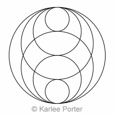 Digital Quilting Design Karlee's Circle 8 by Karlee Porter.