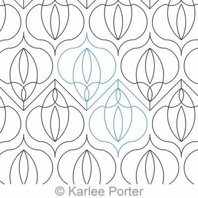 Digital Quilting Design Lotus by Karlee Porter.