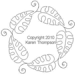 Digital Quilting Design Jungle Time Circle by Karen Thompson.