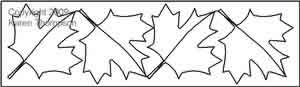 Digital Quilting Design Maple Leaf by Karen Thompson.