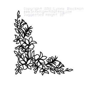 Digital Quilting Design Beauty Bush by Lynne Blackman.