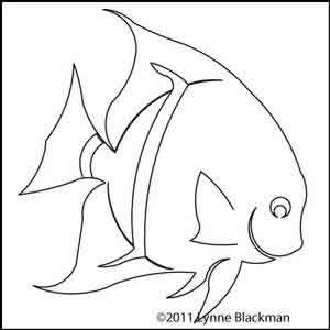 Digital Quilting Design Fish 2 by Lynne Blackman.