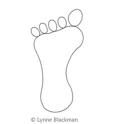 Digital Quilting Design Foot Print by Lynne Blackman.