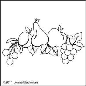 Digital Quilting Design Fruit Medley by Lynne Blackman.