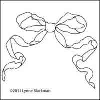 Digital Quilting Design Lynne's Bow by Lynne Blackman.