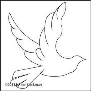 Digital Quilting Design Lynne's Dove by Lynne Blackman.