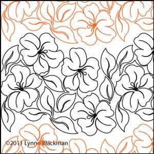 Digital Quilting Design Lynne's Hibiscus by Lynne Blackman.