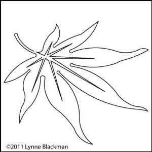 Digital Quilting Design Lynne's Leaf 3 by Lynne Blackman.