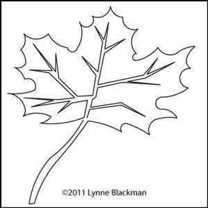 Digital Quilting Design Lynne's Maple Leaf by Lynne Blackman.
