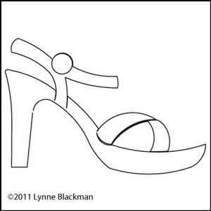 Digital Quilting Design Lynne's Sandal by Lynne Blackman.