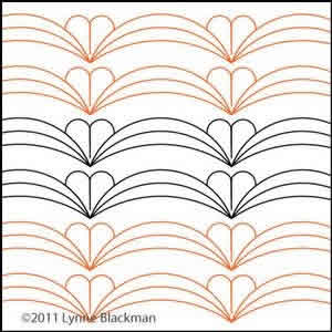 Digital Quilting Design Lynne's Scalloped border by Lynne Blackman.