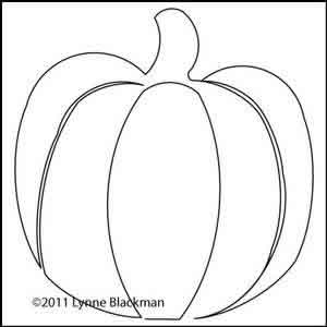 Digital Quilting Design Lynne's Small Pumpkin by Lynne Blackman.