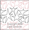 Digital Quilting Design All Stars by Lana Corcoran.