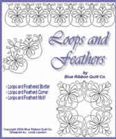 Digital Quilting Design Loops and Feathers by Linda Lawson.