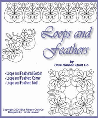 Digital Quilting Design Loops and Feathers by Linda Lawson.