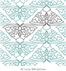 Digital Quilting Design Butterfly Love  by Lone Minkkinen