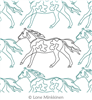 Digital Quilting Design Painted Horse by Lone Minkkinen