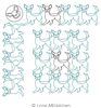 Chihuahua Border and Circle Motif by Lone Minkkinen. This image demonstrates how this computerized pattern will stitch out once loaded on your robotic quilting system. A full page pdf is included with the design download.