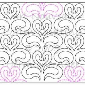 Digital Quilting Design Art Nouveau by Lorien Quilting.