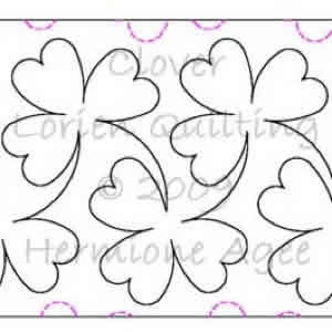 Digital Quilting Design Clover by Lorien Quilting.