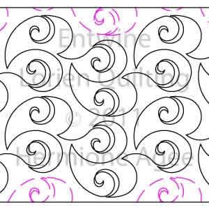 Digital Quilting Design Entwine by Lorien Quilting.